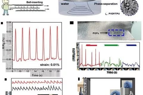 上海微系统所在石墨烯基可穿戴纤维传感器方面取得进展